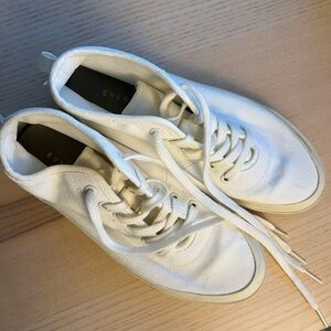 Everlane Cream High-Top Sneakers